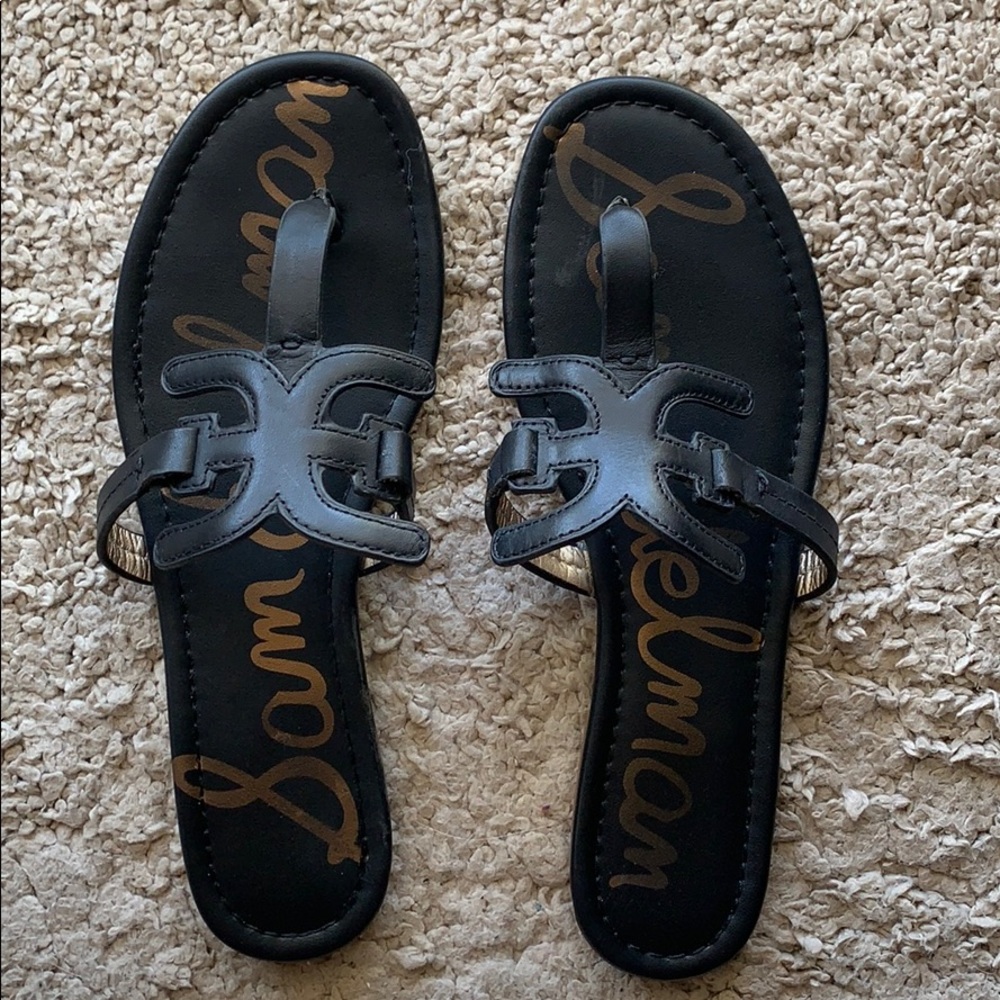 Sam Edelman carter black sandals.